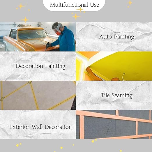 2 inch Orange Painters Tape,Wide Masking Washi Tape Bright Colours Easy to Remove Doesn't Seep Out Used for Marking Areas Covering Walls Tile Seam Getting Clean Crisp Lines 55 Yards