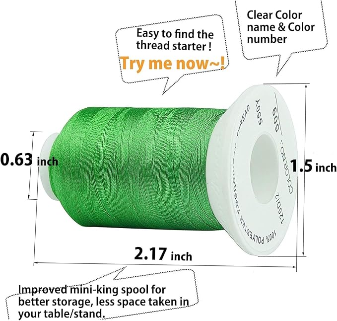 Simthread 80 Colors Embroidery Thread 500M (550Y) with Clear Plastic Storage Box Polyester Embroidery Machine Thread Compatible with Janome and Robison-Anton Colors