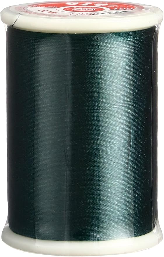 Superior Threads Tire Silk #50 3-Ply 50-Weight High Sheen Silk Embroidery Quilting Sewing Thread - 109 Yard Spool (#099 Dragon Green)