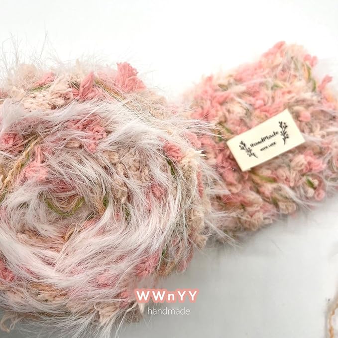 Hand Spun Art Yarn 6 Pack of 50g/Skein with Hand Blended Colorful Handmade for Jewelry Making, Junk Magazines Knitting Crafts Textile Decorative Tassels Card Making