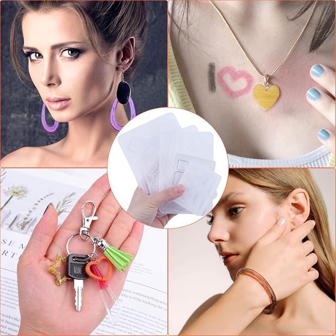 Resin Molds for Jewelry, Paxcoo 678pcs Earring Making Kit with 28pcs Epoxy Molds and 650pcs Earring Hooks, Jump Rings for Pendants, Resin Crafts, DIY Earring
