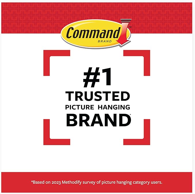 Command XL Heavyweight Picture Hanging Strips, 20 lb Capacity, 32 Pairs (64 Strips), White Adhesive, Damage-Free Wall Hangers for Home Decor