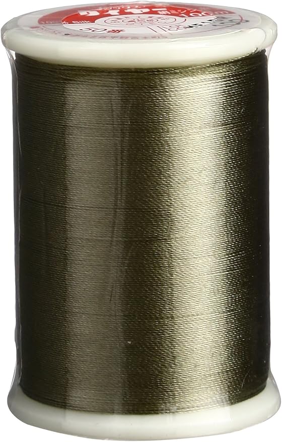 Superior Threads Tire Silk #50 3-Ply 50-Weight High Sheen Silk Embroidery Quilting Sewing Thread - 109 Yard Spool (#100 Khaki)