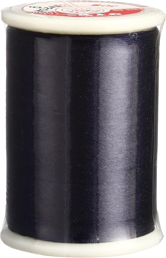 Superior Threads Tire Silk #50 3-Ply 50-Weight High Sheen Silk Embroidery Quilting Sewing Thread - 109 Yard Spool (#009 Deep Navy Blue)
