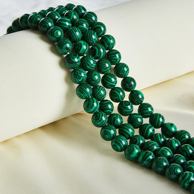 100pcs 8mm malachite beads natural gemstone beads round loose beads for jewelry making