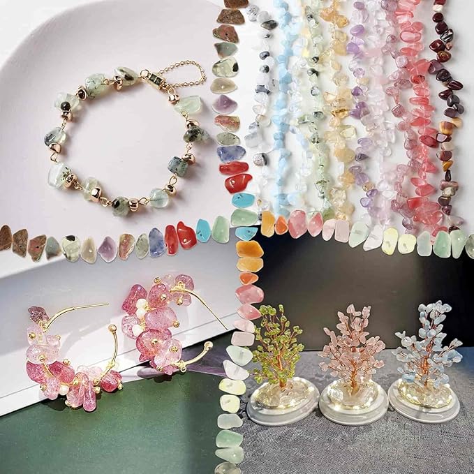 selizo Ring Making Kit with Crystal Beads, 28 Colors Crystal Jewelry Making Kit with Crystals, Jewelry Wire, Pliers and Earring Making Supplies for Jewelry Making