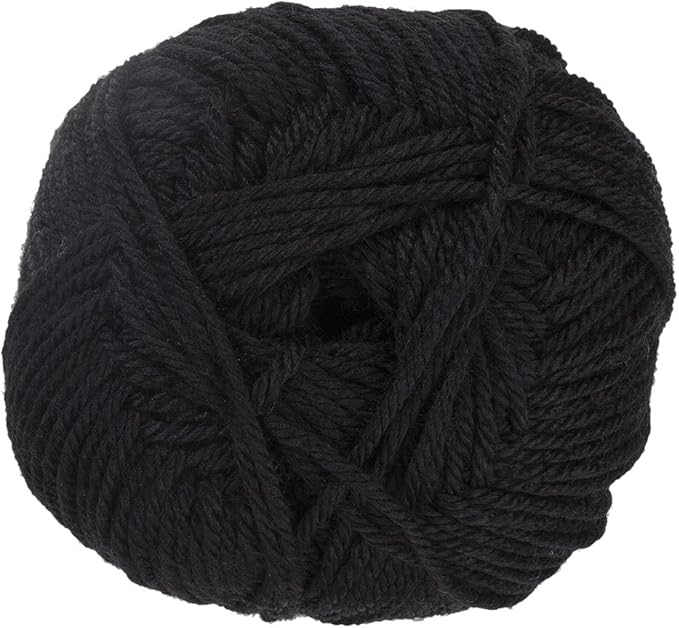 Red Heart Soft Yarn, Black