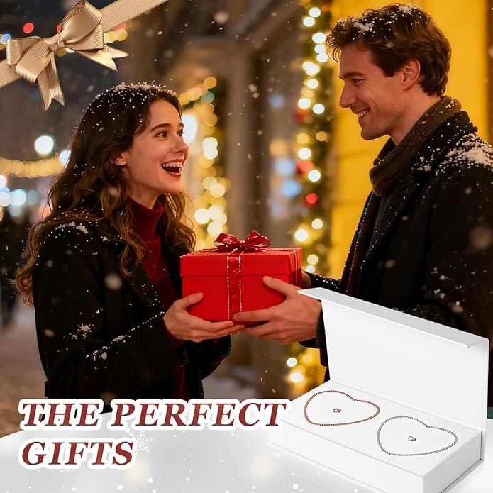Permanent Bracelet Kit for Couples - DIY Sterling Forever Bracelets Making Set with Locking Heart Clasp, Ideal Gift for Christmas, Anniversary, Valentine's Day & Date Night Activity