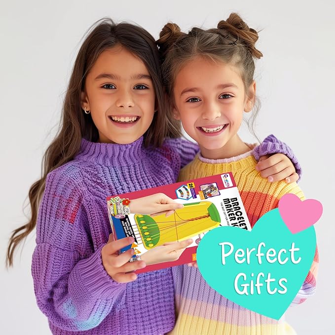 bracelet making kit for girls - friendship bracelet kit - christmas gifts for ages 6 7 8 9 10 11 12 year old girl birthday gifts, arts and crafts for kids ages 8-12 teen bracelets diy maker light blue