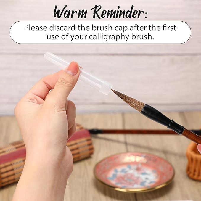 Resurhang 48 Pcs Chinese Calligraphy Brush Set Watercolor Brushes Bulk with Roll up Bamboo Brush Holder Writing Drawing Brushes for Kanji, Japanese Sumi, Drawing, Writing, Painting, Art Supplies