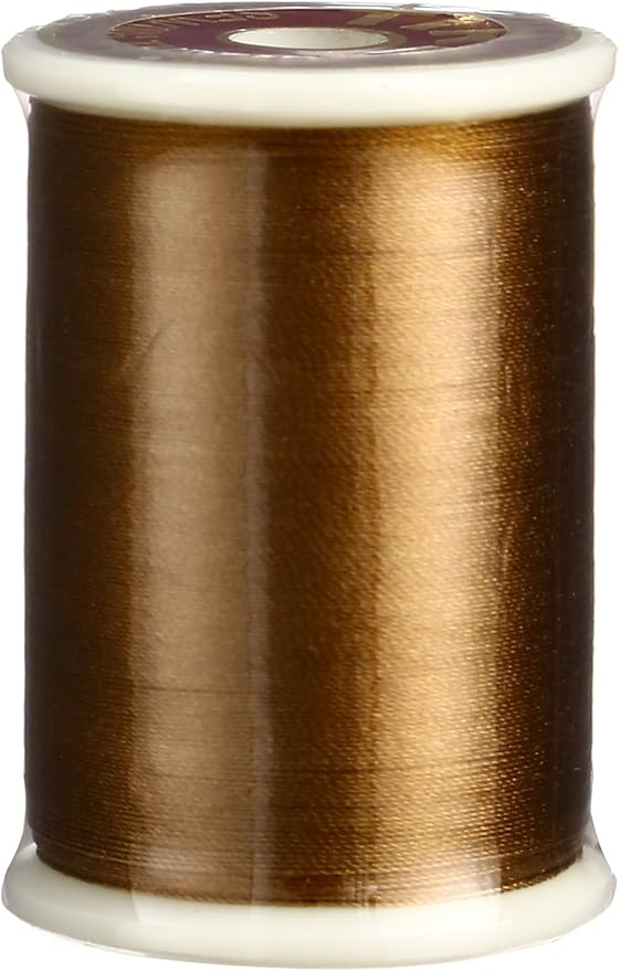 Superior Threads Tire Silk #50 3-Ply 50-Weight High Sheen Silk Embroidery Quilting Sewing Thread - 109 Yard Spool (#033 Dark Honey)