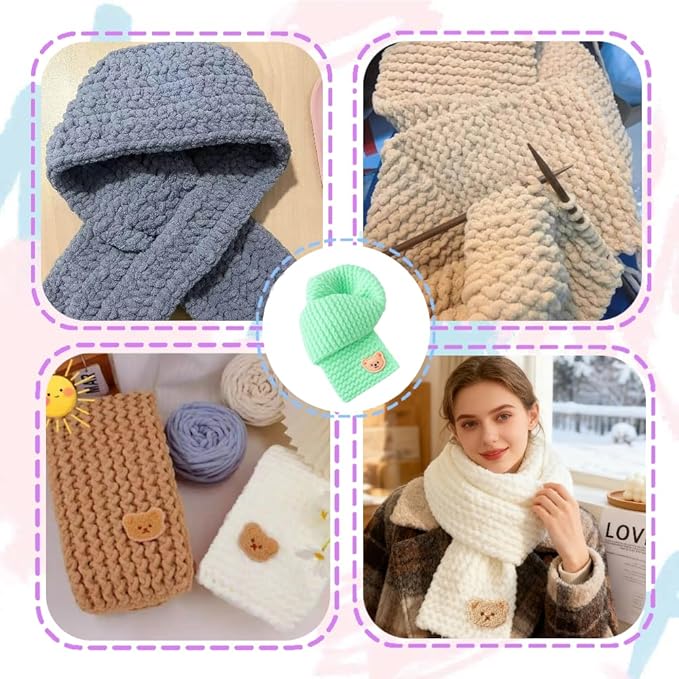yarniss knitting loom kits for beginner, scarf knitting kits with yarn & tools, learn to crochet kit with step by step tutorial