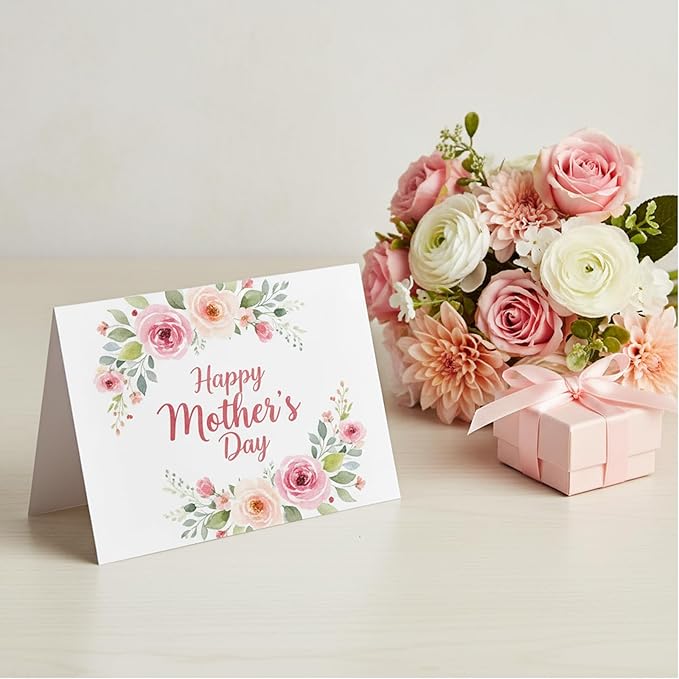 15 Set Watercolor Cards with Envelopes, 140lb/300GSM Cotton Heavyweight Watercolor Paper Cards, 4x6 Inch Foldable Blank Watercolor Postcards and Envelopes DIY Greeting Cards for Wedding Birthday