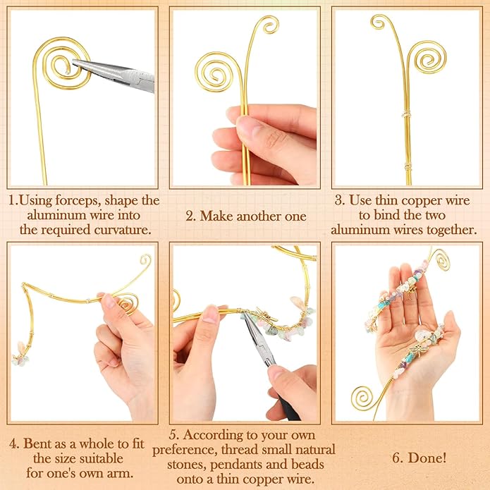 Jewelry Making Kit for Bracelet Necklace Arm Cuff Earring DIY Supplies, Butterfly Bee Charm Beads Fake Pearl Metal Wire
