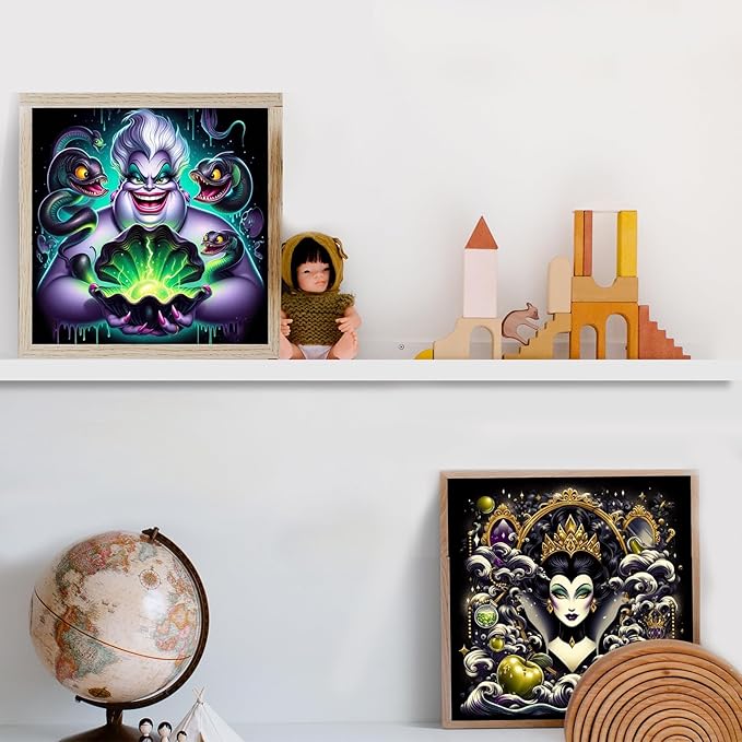 KEYRANKE 2 Pack Villa Diamond Painting Kits for Adults 5D DIY Diamond Art Kit Paint with Round Full Drill Diamonds for Beginners Gem Paintings Art for Home Wall Decor Gifts (12X12 Inch)
