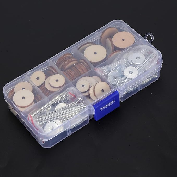 KooingTech Doll Joints, Craft Joint Doll Making Supplies 50 Sets Doll Movable Joints with Storage Box, Toy Joints Compatible with Teddy Bear Craft Doll Joint 12 14 16 18 20MM