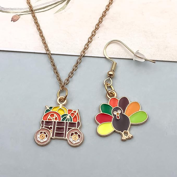 WOCRAFT 100pcs Assorted Enamel Thanksgiving Day Fall Autumn Maple Leaves Bracelet Charms for Jewelry Making DIY Necklace Bracelet Keychain Crafting Charms Kit Crafts (SN931)