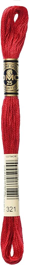 Dmc 6-Strand Embroidery Cotton 8.7yd-Christmas Red