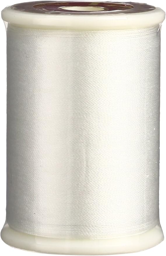 Superior Threads Tire Silk #50 3-Ply 50-Weight High Sheen Silk Embroidery Quilting Sewing Thread - 109 Yard Spool (#401 Snow White)