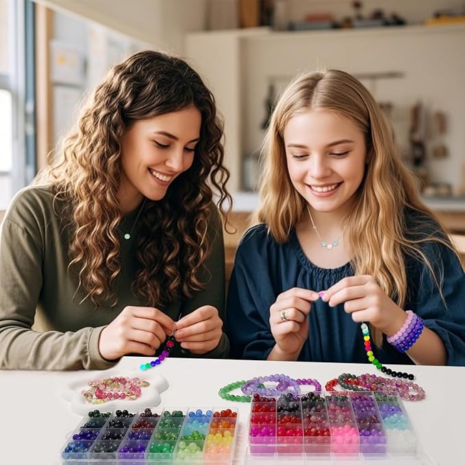 JULIMAIDONG 11500Pcs Pony Beads, Beads for Bracelets Making, Multi-Colored Hair Bead for Hair Braids, 144 Colors Kandi Friendship Bracelet Bead Jewelry Making Kits for Craft (144Color)