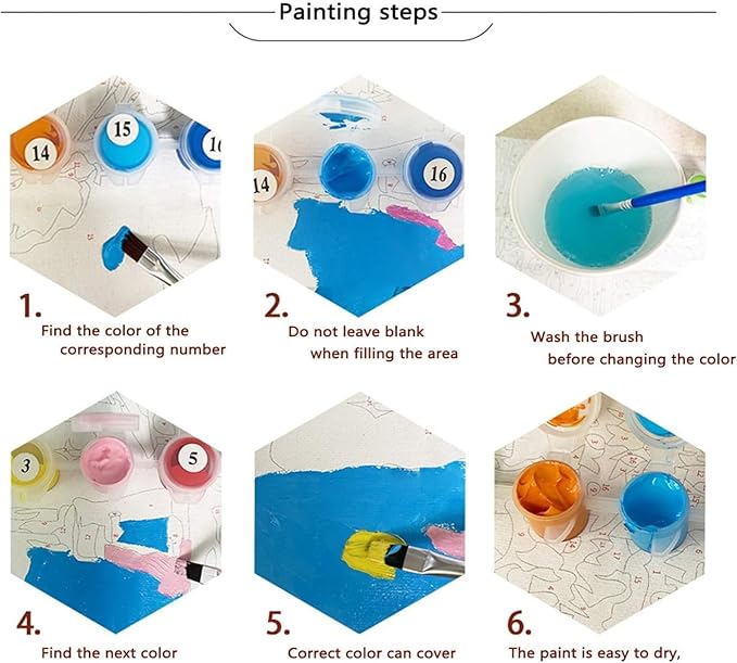 ldazao Landscape Adult Paint By Number Kits, Paint By Numbers Flowers,Flower Paint By Numbers Kit for Adults, DIY Canvas Oil Painting Paint By Number for Gift Home Wall Decor 16x20 Inch