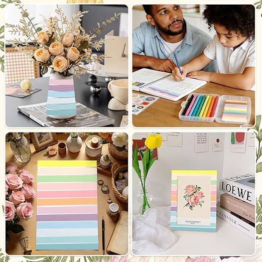 Washi Tape Set 12 Rolls Multicolor Washi Tape Self-Adhesive Scrapbook Paper Tape Rainbow Colored Tape Decorative Tape for Scrapbook Journal DIY Craft Scrapbooking Journal Supplies Gift Wrapping