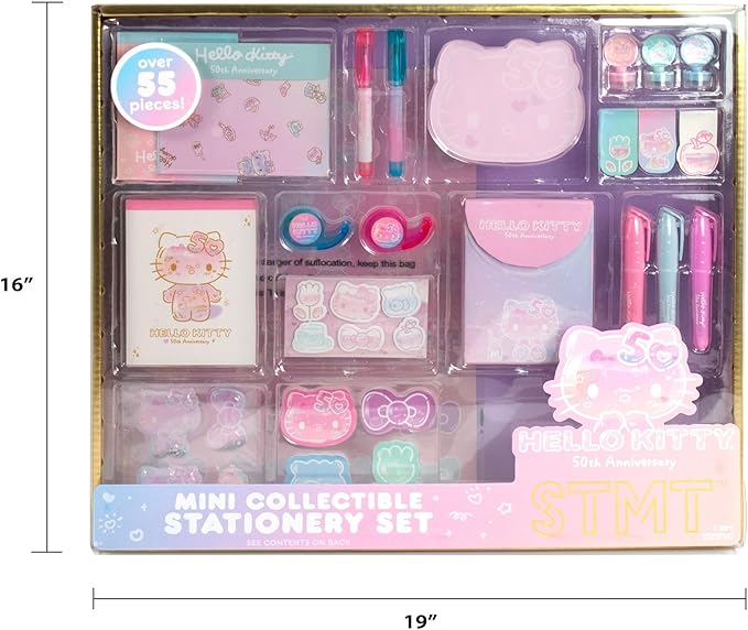 Horizon Group USA Hello Kitty 50th Anniversary Mini Collectible Stationery Set