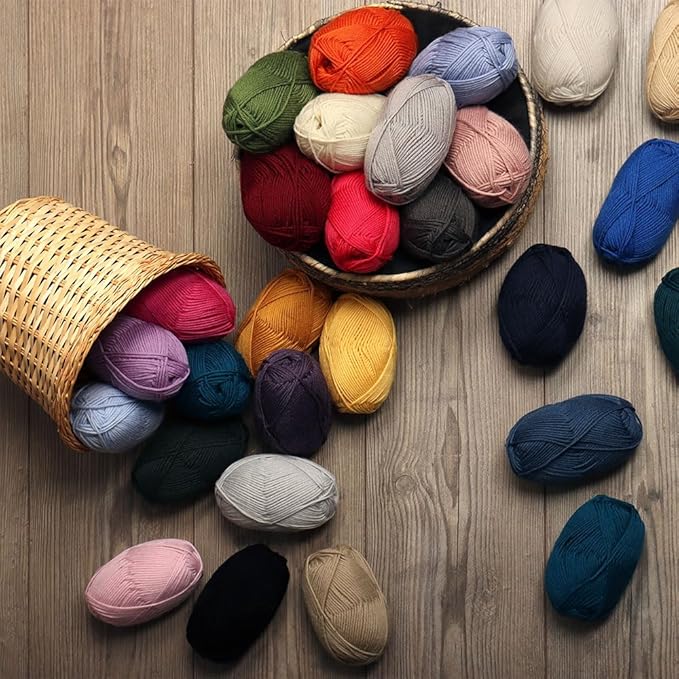 100% Pure Wool Yarn Superwash Set of 3 Skeins (150 Grams) DK Weight - Sourced Directly from Peru - Heavenly Soft and Perfect for Knitting and Crocheting (Turquoise Green)