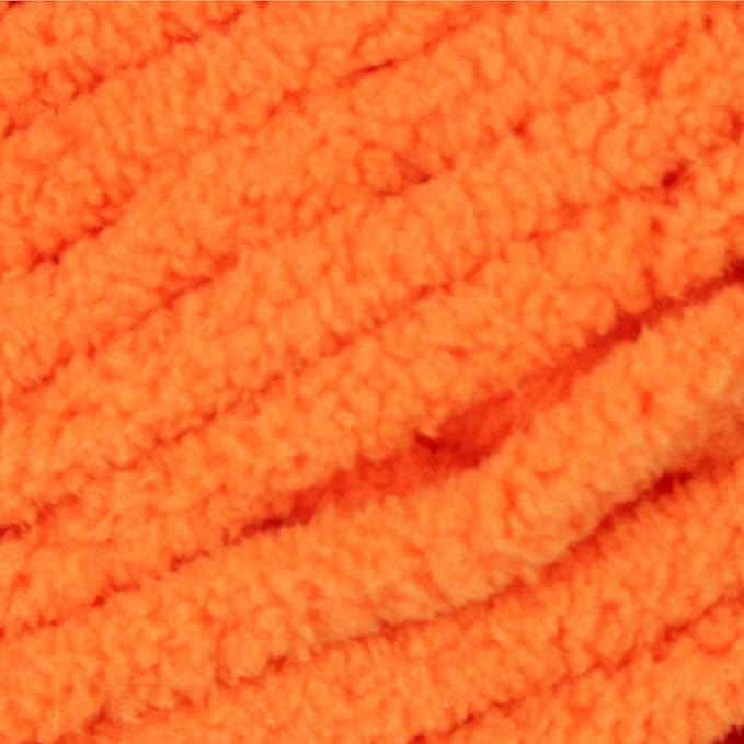 Bernat Blanket Brights Carrot Orange Yarn - 2 Pack of 300g/10.5oz - Polyester - 6 Super Bulky - 220 Yards - Knitting/Crochet