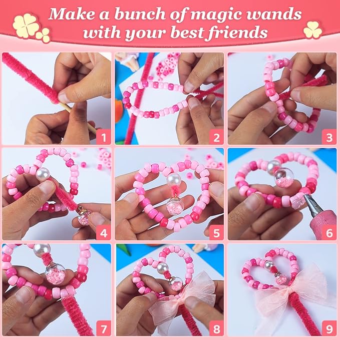 Eppingwin Beads and Bead assortments (1000 Pony Beads-Clear Transparent)…