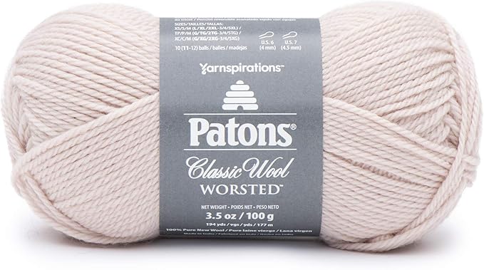 Patons Classic Wool Blush Yarn - 5 Pack of 3.5oz/100g - Wool - 4 Medium - 210 Yards - Knitting/Crochet