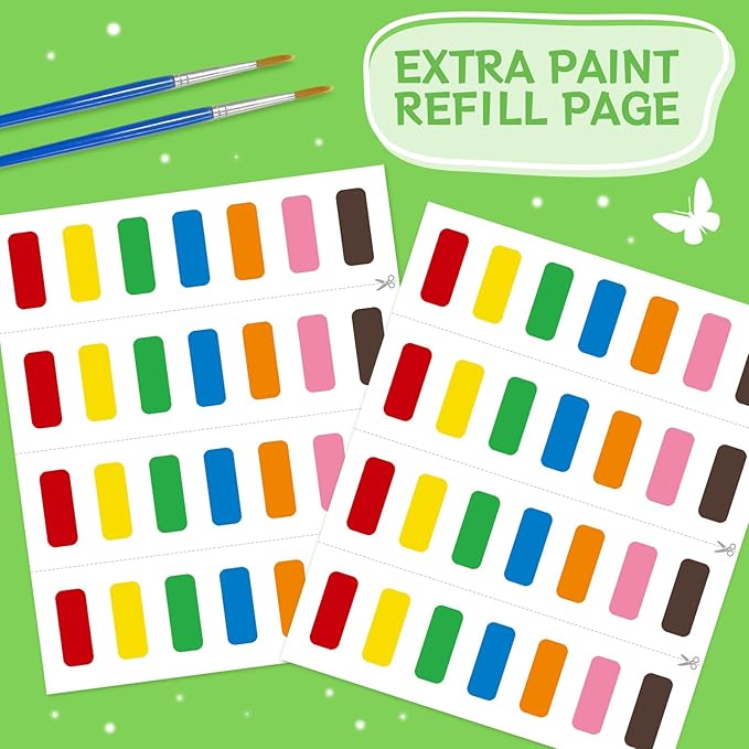 SOCOLER Paint with Water Coloring Books for Toddlers,Farm Theme Mess Free Watercolor Painting Papers for Kids Water Color Paint Kit Art Craft Birthday Gift for Ages 1-3, 4-8