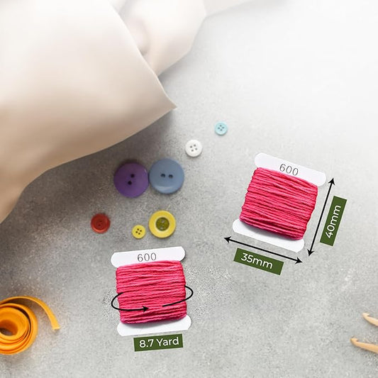 Embroidery Floss Kit and Refills - Cotton Threads - DMC Color Coding for Cross Stitch, String Crafts, Friendship Bracelets