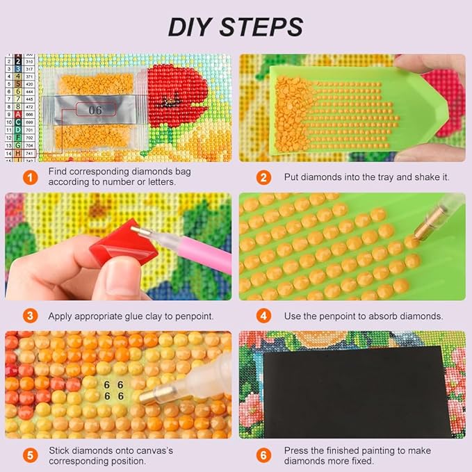 WSLWXSHM Diamond Painting Kits for Adults Cat, Animal Round Full Drill Diamond Art Kits, 5D DIY Paint with Diamonds Crafts for Home Wall Decoration Gifts 12×12Inch