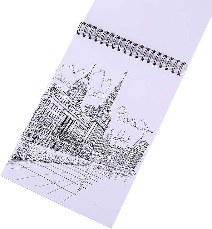 Bachmore Sketchpad 9X12 Inch (57lb/85g), 100 Sheets of Spiral Bound Sketch Book for Artist Pro & Amateurs | Marker Art, Colored Pencil