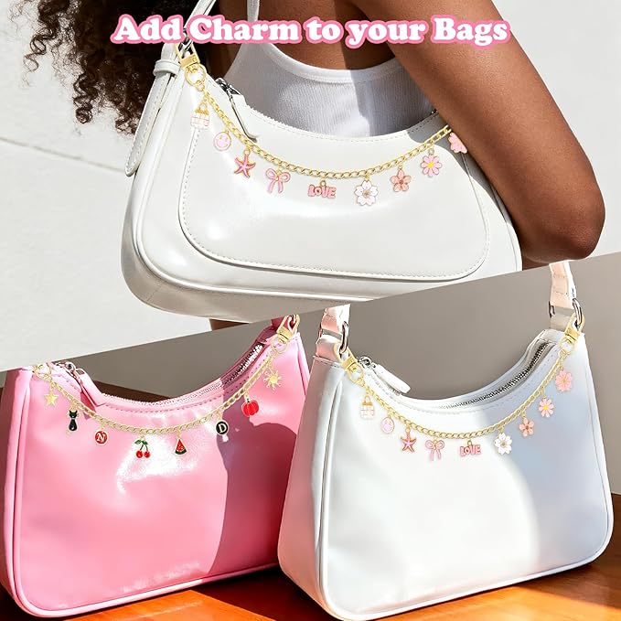526Pcs Charms Lip Gloss Keychain Making Kit, DIY Keychain Supplies with 200 Charms, 28 Clasps, Jump Rings, Chain, Jewelry Plier, Hole Punch, Bag Charm Kit, Jewelry Making Kit for Crafting Keychains