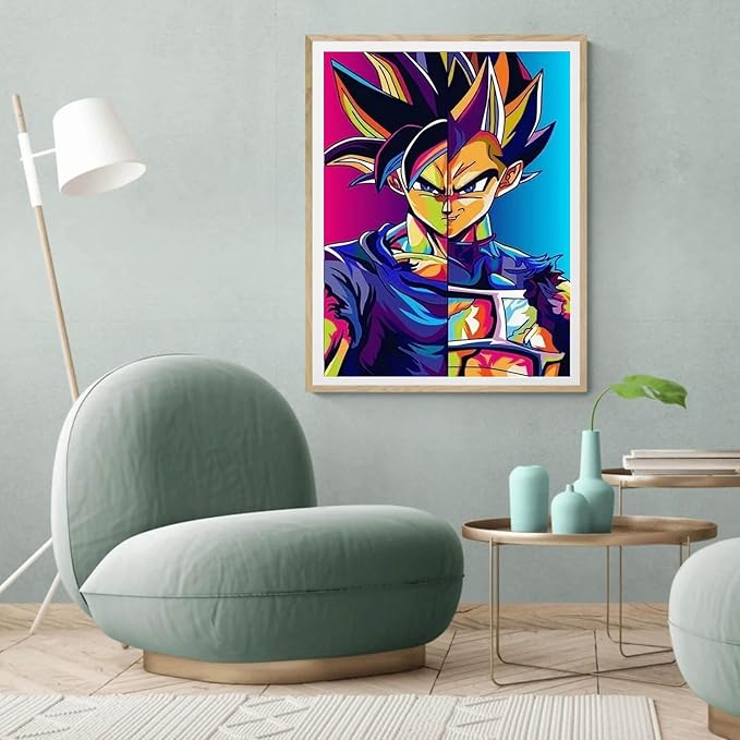 LILEIDECO Diamond Painting Kits for Adults DIY 5D Diamond Art Paint with Round Diamonds Full Drill Gem Art Cartoon- Painting Kit for Home Wall Decor Gifts 12x16inch