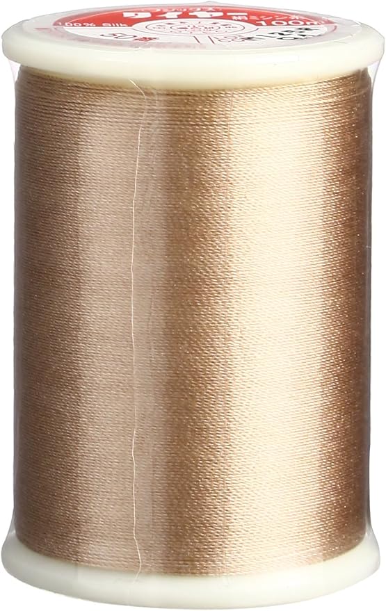 Superior Threads Tire Silk #50 3-Ply 50-Weight High Sheen Silk Embroidery Quilting Sewing Thread - 109 Yard Spool (#094 Soft Hazel)