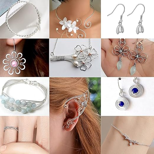 Modacraft 18 Gauge Silver Jewelry Wire & 4-in-1 Pliers Kit - 65FT Anti-Tarnish Craft Wire (1mm) for Wire Wrapping, DIY Jewelry, Christmas Ornaments & Holiday Decor