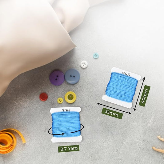 Embroidery Floss Kit and Refills - Cotton Threads - DMC Color Coding for Cross Stitch, String Crafts, Friendship Bracelets