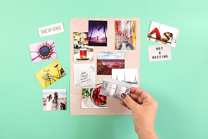 Free Period Press Vision Board Book, 700+ Words & Images in All Categories, for Visualizing Your Life Goals & Dreams, Playful, Stylish Pictures for Collage Making & Scrapbooking (Adult)