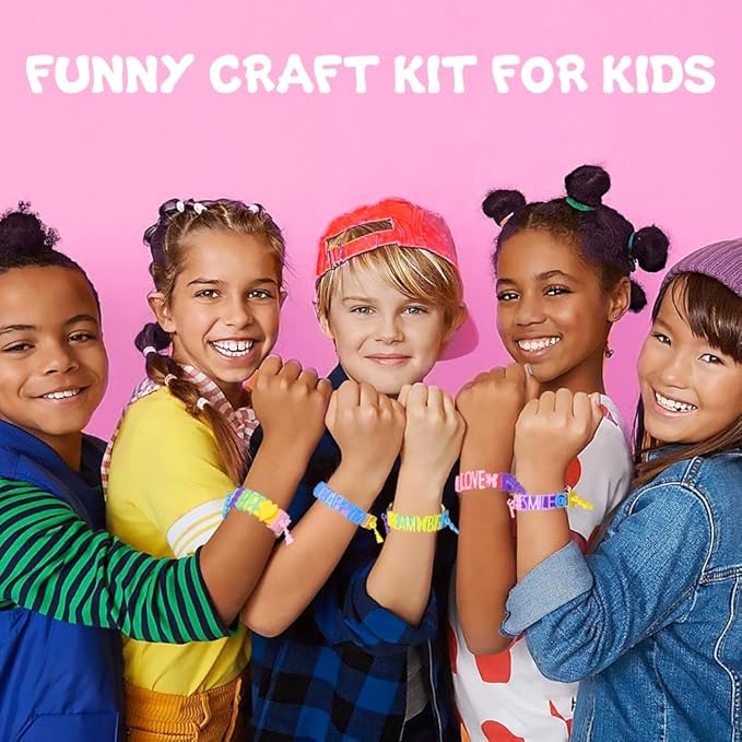 dupamind art & craft kits for kids, christmas gifts friendship bracelet making kit for girls, diy jewelry making kit, birthday present for ages 4-12, toy for age 4, 5, 6, 7, 8, 9, 10, 11, 12 years old