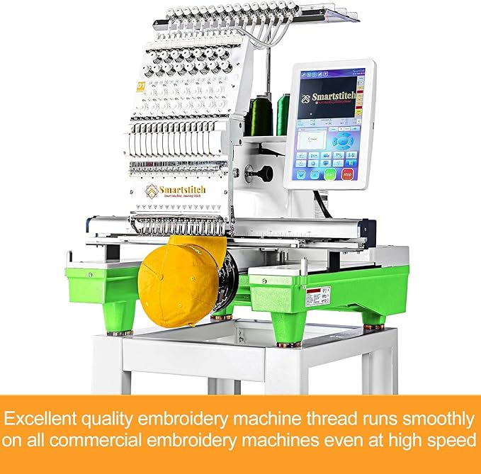 New brothread - Single Huge Spool 5000M Each Polyester Embroidery Machine Thread 40WT for Commercial and Domestic Machines - Beige(Janome Color)