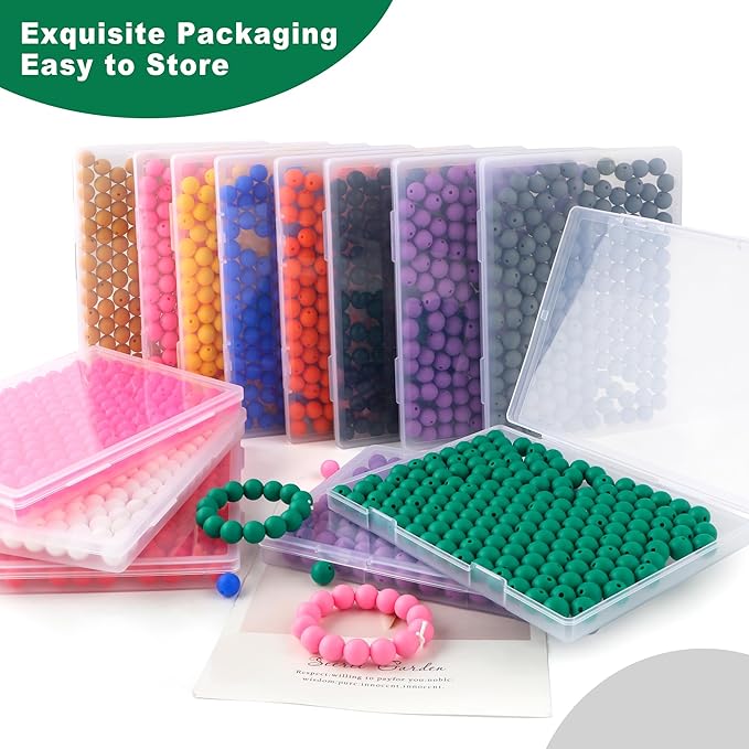 160Pcs 12mm Silicone Beads for Keychain Making Bracelet Necklace, Bulk Round Silicone Beads for Pens(Christmas Green)