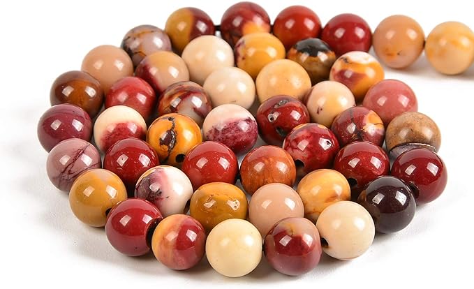 90pcs 4mm Natural Moonkaite Jasper Gemstone Round Spacer Loose Stone Beads for Jewelry Making 15.5" 1 Strand (Moonkaite Jasper, 4mm 90Beads)