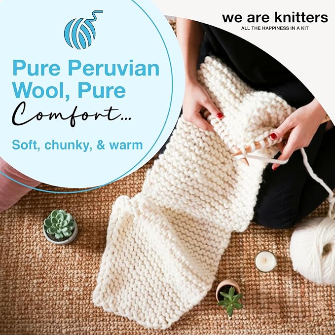 We Are Knitters Himba Snood Kit | Beginner Crochet Gift Kit | Easy Flat Knit Snood for Winter | Relaxing DIY Handmade Gift Set