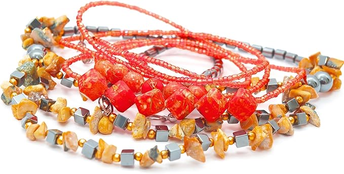 Mixed Craft Beads 1000Pcs/20g Glass Seed Tube Bead Bugle Bead 1.5-4.5mm Small Loose Spacer Beads for DIY Bracelets Necklace Earring Jewelry Making (Red)