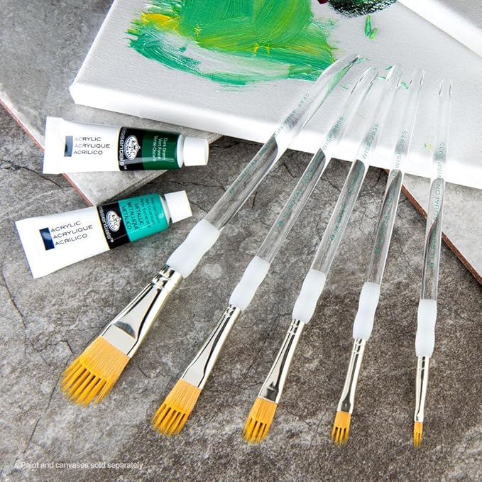 Royal & Langnickel Aqualon Wisp Filbert Artist Brush Set, 5-Piece