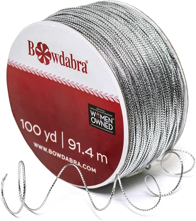 Morex Ribbon Bowdabra Mini Bow Maker, and 100 yd Silver Wire