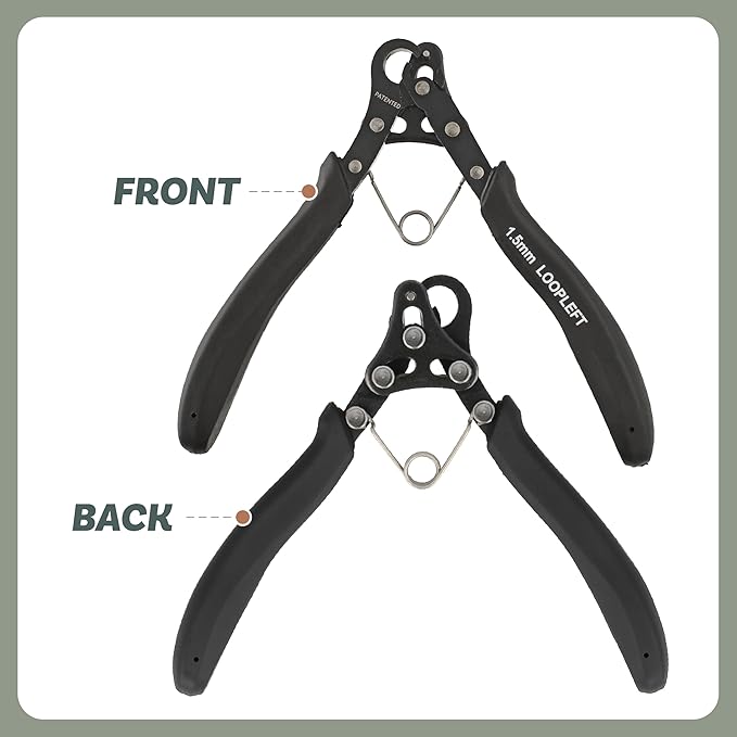 The Beadsmith Original Left-Handed One Step Looper – Create and Trim Consistent 1.5 mm Loops for Jewelry Making, Use With 24-18g Craft Wire (Patented)